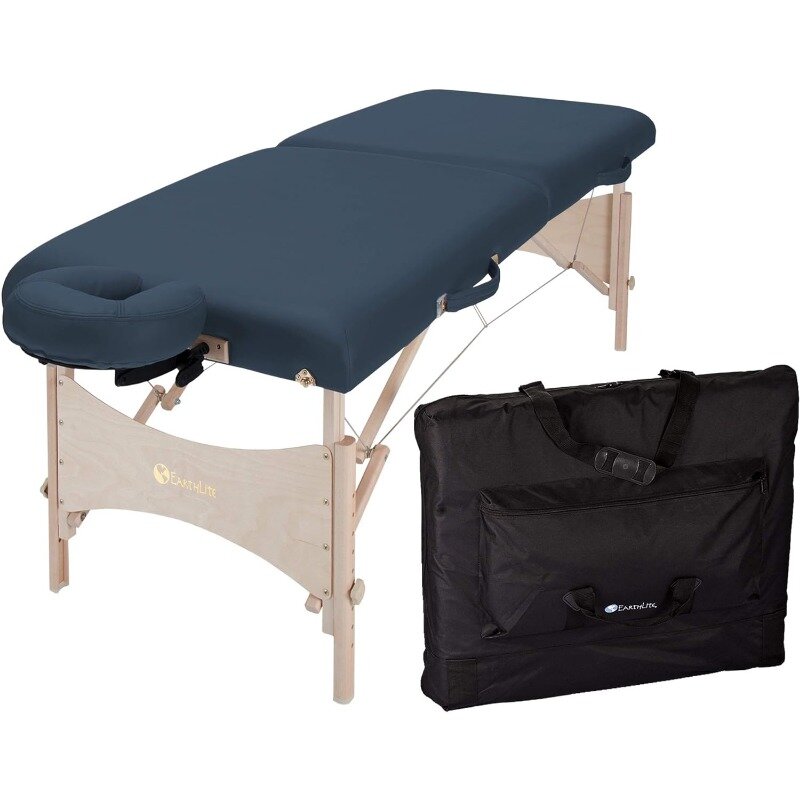 Portable Massage Table Physiotherapy/Treatment/Stretching Table, Eco-Friendly Design,  Face Cradle & Carry Case (30" x 73")