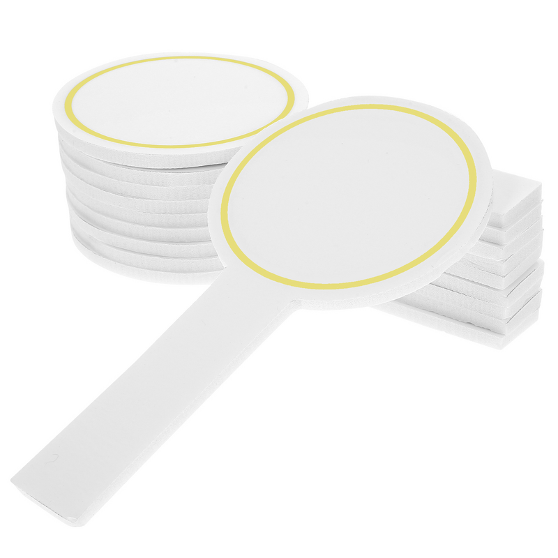 Mini placar branco para quadro branco, apagar seco, portátil, pequeno, apagável, branco, prático, placar, 6 pcs