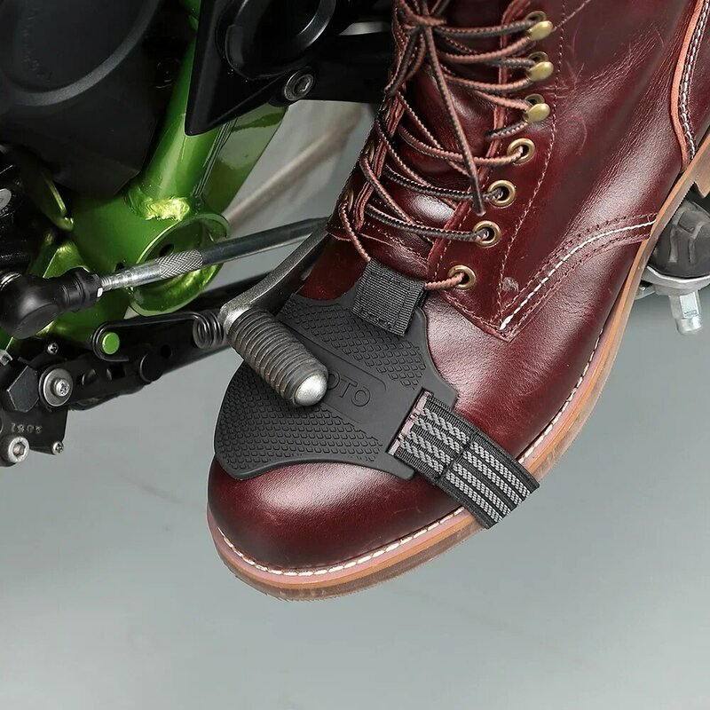 KEMIMOTO buty na motocykl osłony osłony przekładnia motocyklowa Shift Pad regulowane trwałe ochraniacz na buty antypoślizgowe dźwignia zmiany biegów