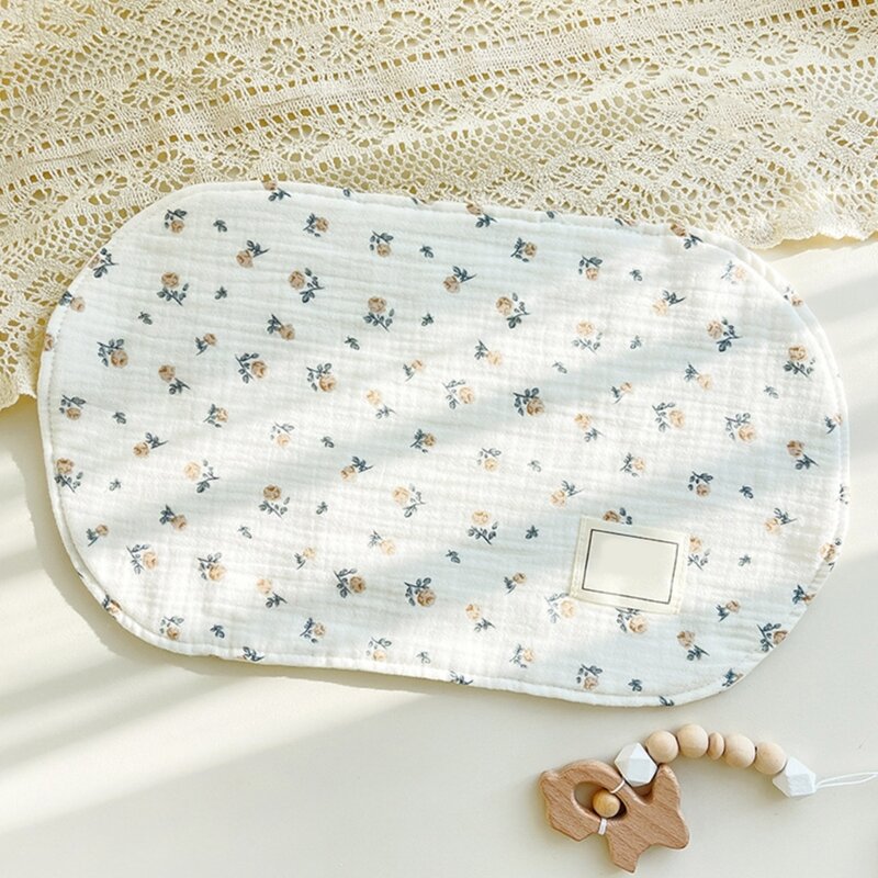 Travesseiro nuvem gaze algodão 8 camadas Travesseiros planos para bebês Travesseiro baixo perfil para