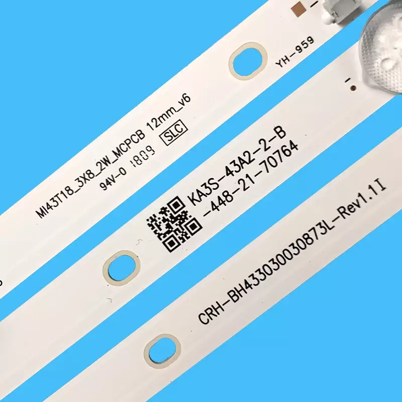 แถบไฟแบ็คไลท์ LED สำหรับ L43M5-AZ L43M5-AD L43M5-AU MI43T18_3X8_2W_MCPCB CRH-BH433030030873L-Rev1.1