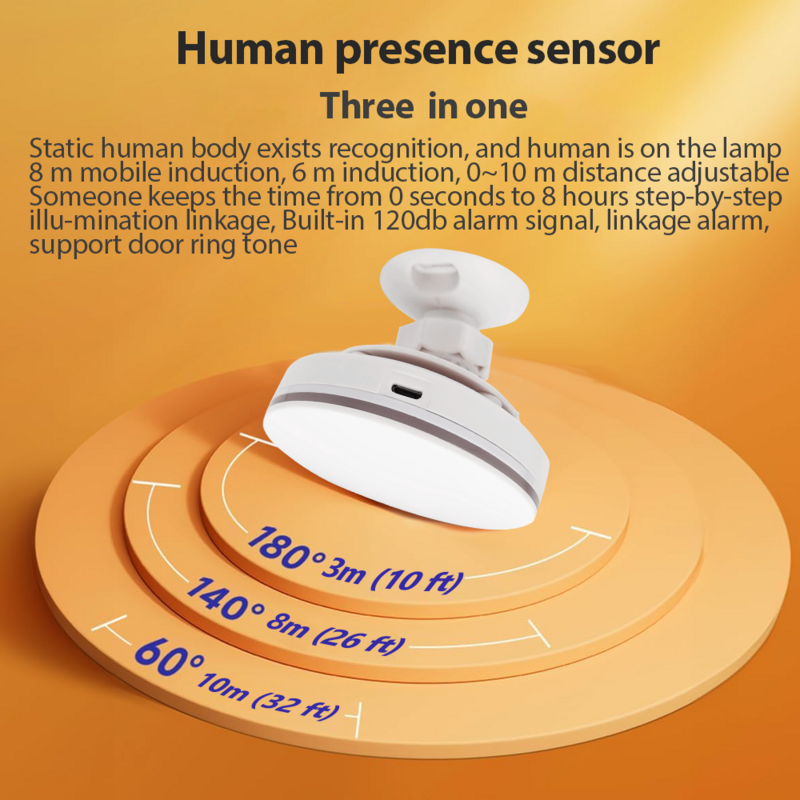 Jinashu Tuya Zigbee Presence Sensor 24G Radar Mmwave Human Presence Sensor  Tuya Lux Sensor With Luminance Distance Detection
