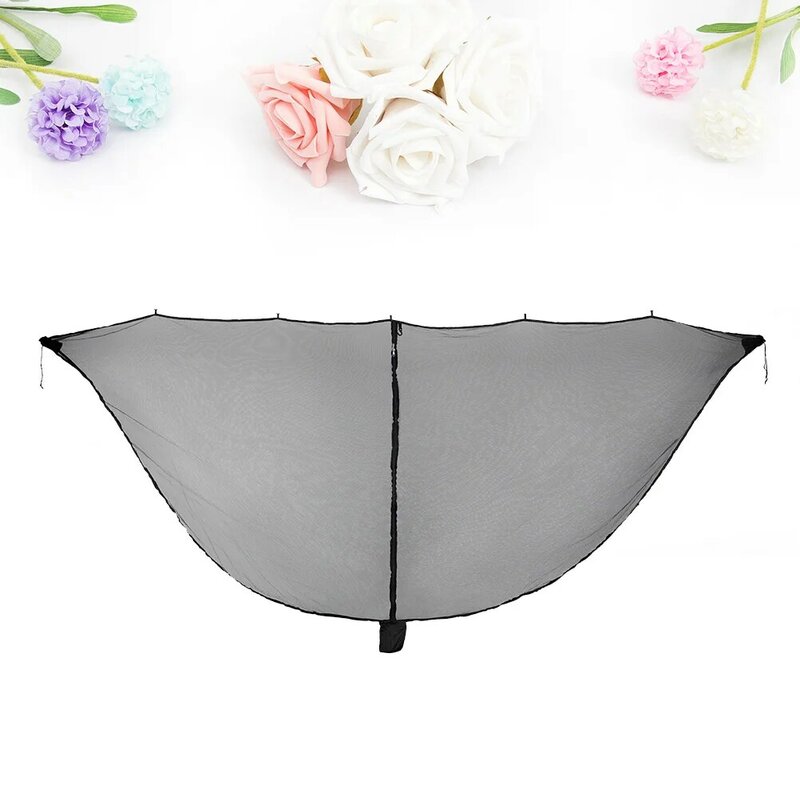 Outdoor Camping Hammock Anti-Mosquito Bed Net Practical Mosquito Net Camping Accessories (Black)