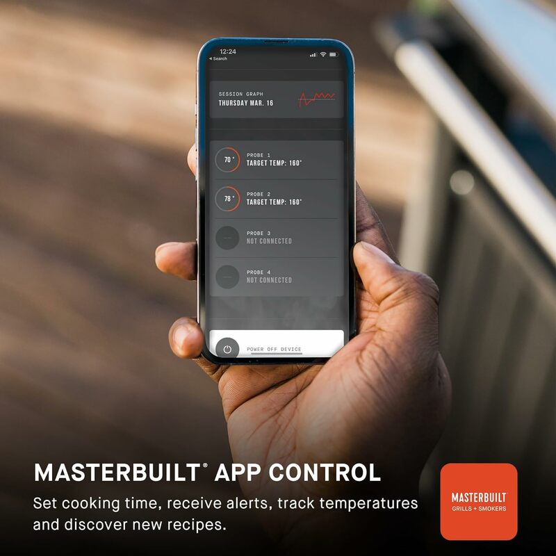 Masterbuilt®Serie Gravity®800 griglia a carbone digitale, piastra e affumicatore con controllo digitale, connettività App