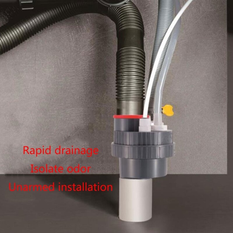 Kitchen Drainage Pipe Tees Joint Drainage Pipe Sink Deodorizer Water Purifier DropShipping
