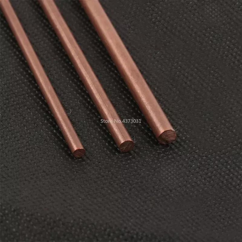 2pcs 4-6mm Hand-done copper bar rod 100mm stick for knife handle part diy toys accessories