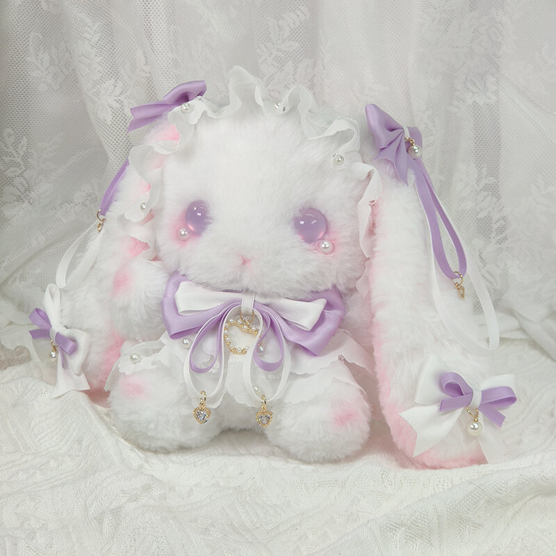 Marca drachen original Lolita BaoXiong kaninchen wolle tuch mit weichem haar ist getragen Lolita Neue Jahr geschenk bogen nette harajuku kaninchen tasche