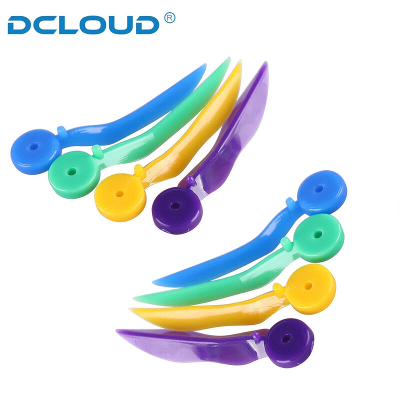 DCLOUD 200Pcs/Box Disposable Dental Wedges Tooth Gap Wedge with End Circular Holes Plastic Dentist Oral Care Accessories 4Sizes