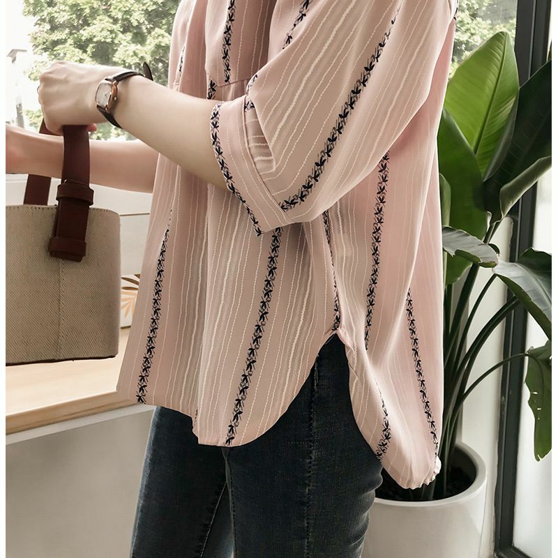 Spring Autumn Fashion Elegant Polo Neck Long Sleeved Blouse Casual Versatile Western Solid Color Clothing Loose Women's Shirts