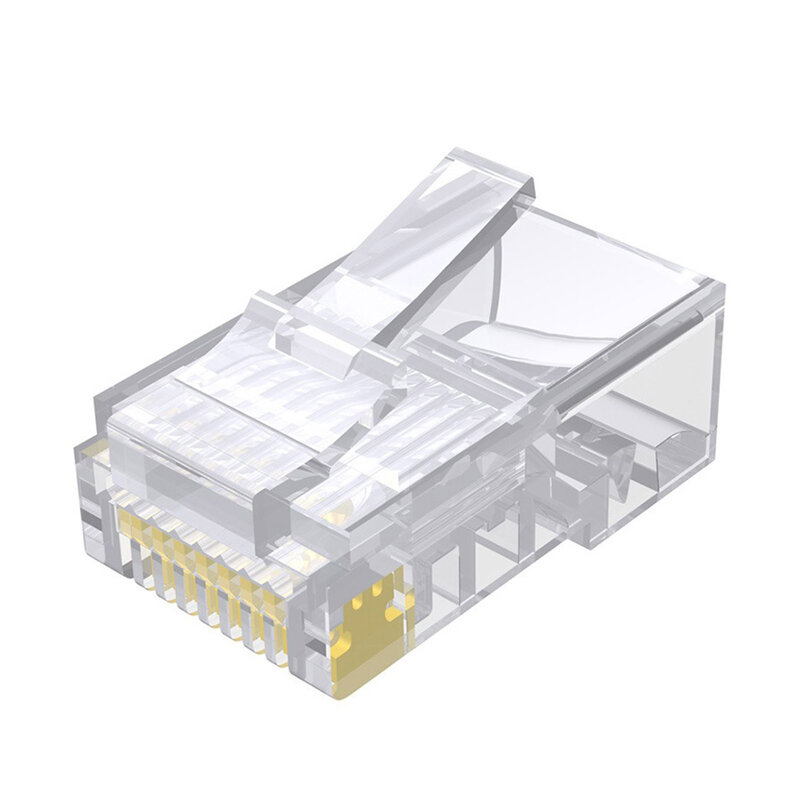 100PCS Network Pass Through Connectors RJ45 CAT6 CAT5E LAN UTP Cable Plug Tool-Free Cat6 Installation Cable  Dropshipping