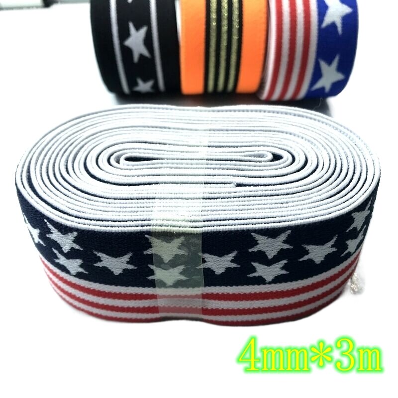 HL3Meter Nylon Elastic Bands, DIY Webbing, Apparel Bags, Leggings, Sewing Accessories, 3 Styles, 40mm Width