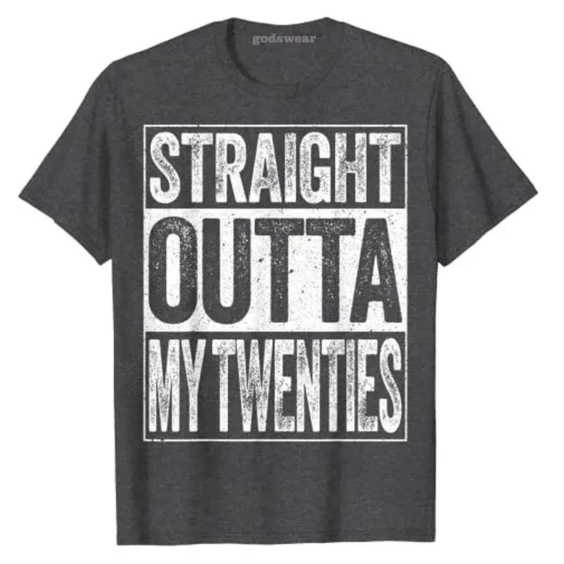 Gerade aus meinem zwanziger T-Shirt lustige 30. Geburtstags geschenk lässige grafische T-Shirts für Frauen Männer Kleidung 30 Jahre alte Outfits