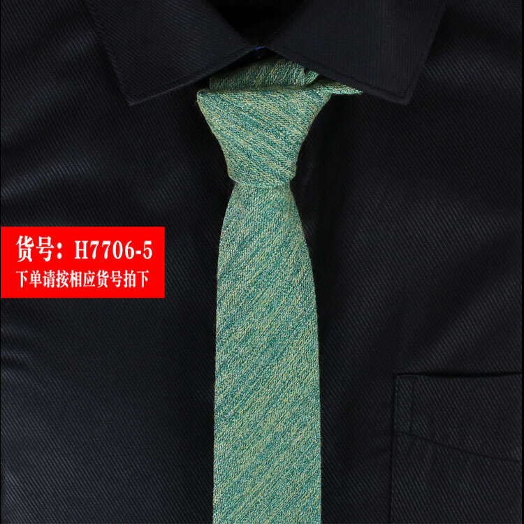 6cm Sólida Cor Estreita Algodão Linho Tecido Gravatas para Calor Moda Casual Trabalho Casamento Gravatas para Homens