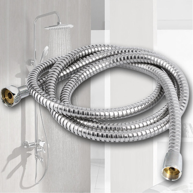 304 ze stali nierdzewnej elastyczny wąż prysznicowy hydraulika głowy silikonowe rozszerzenie fajka wodna podkładki Showerhead łazienka