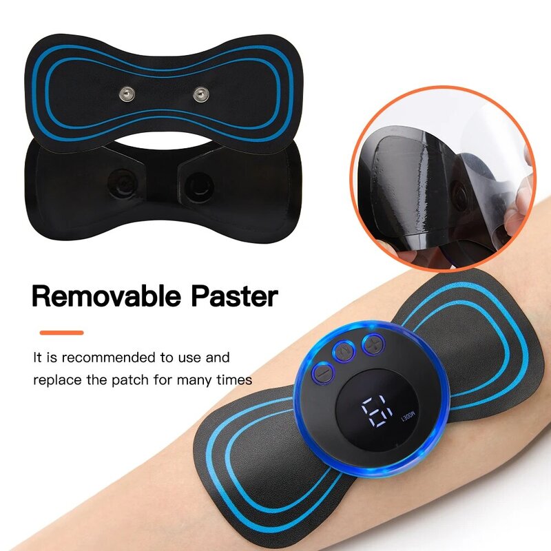 Massageador De Pescoço Recarregável, EMS, Vértebra Cervical, Patch De Massagem Para Alívio Da Dor Muscular, Suporte Dropshipping