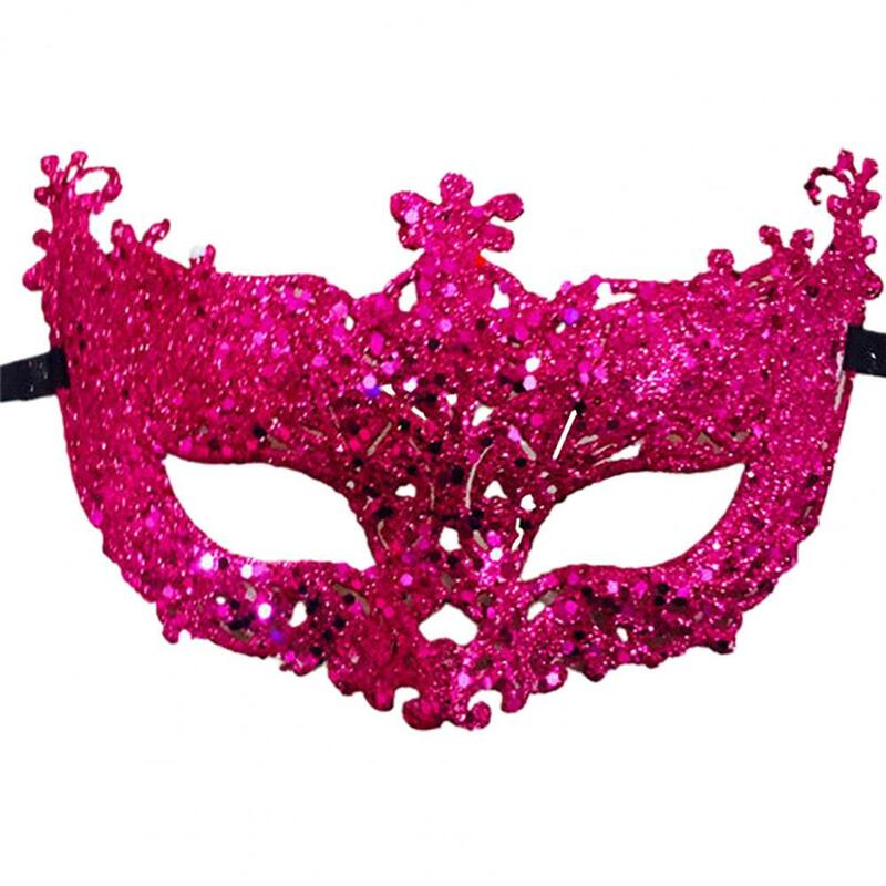 Mascarilla facial con purpurina brillante para mujer, cinta para ojos misteriosa, máscara de fiesta de princesa, Cosplay, máscara de Anime