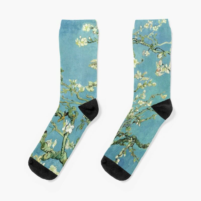 Van Gogh Mandel baum Socken Argentinien Fußball Fußball Anti-Rutsch süße Socken Mann Frauen
