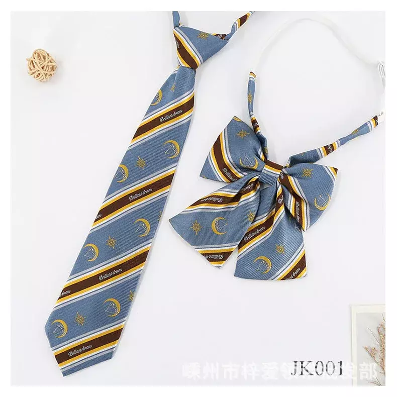 منقوشة ربطة العنق للرجال والنساء ، ربطة العنق عادية ، النمط الياباني ، لطيف برقبة ، اكسسوارات المدرسة ، العلاقات الموضة