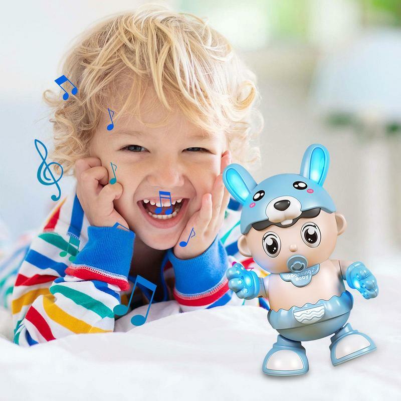 Танцующий Робот, игрушка, пение, танцевальные игрушки для детей, интерактивные Обучающие игрушки с лампочками, танцевальная музыка, подарок для мальчиков и девочек