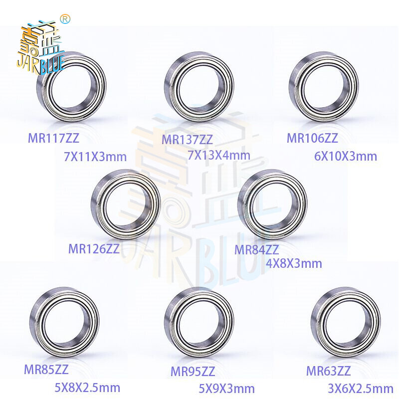 Rodamiento de bolas en miniatura, 5 piezas, MR52- Mr117zz Mr137zz Mr106zz Mr126zz Mr84zz Mr85zz Mr95zz Mr63zz, 7x11x3mm