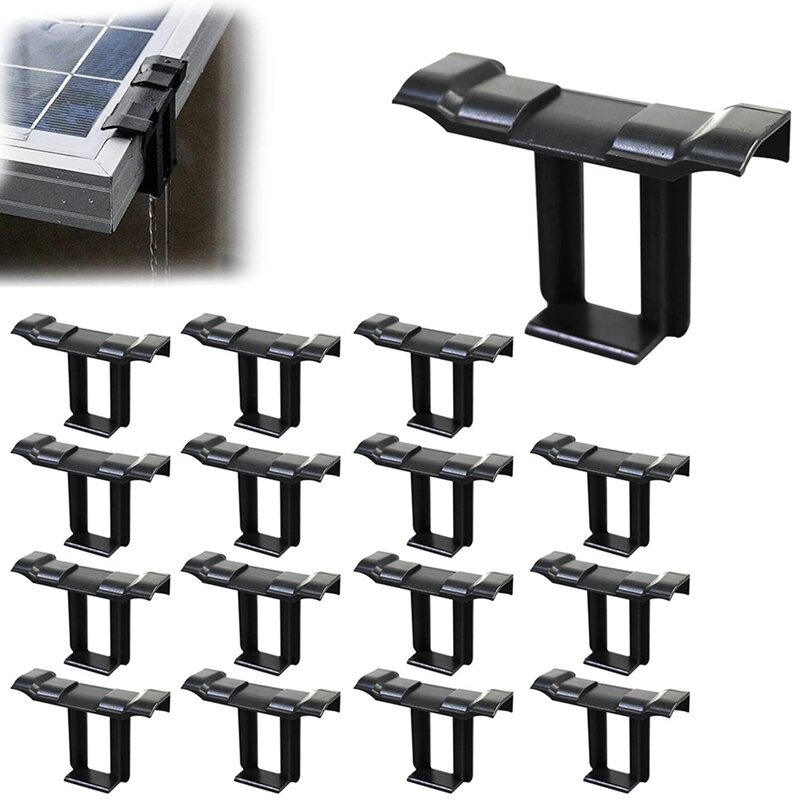 Painel Solar Drenagem de Água Clips, Módulos PV Clips para Drenagem de Água, Painel Fotovoltaico, 32 Pcs, 35mm