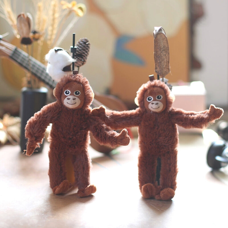 Мультяшная плюшевая игрушка Gorilla, подвеска в виде шимпанзе, обезьяны, мягкая кукла, брелок для автомобиля, сумки, украшение, подарок для детей