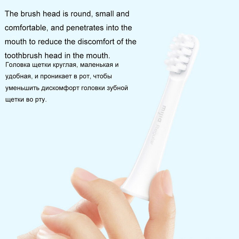 Original mijia t100 substituição escova de dentes cabeças mijia t100 escova de dentes elétrica oral profunda limpeza cabeças