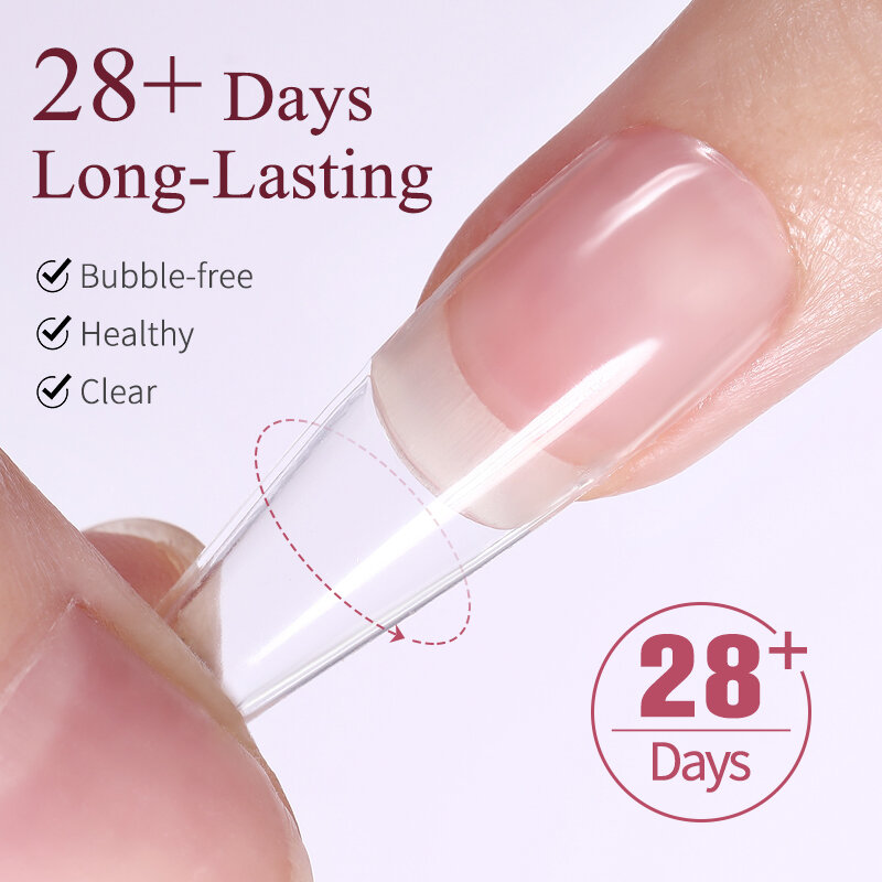 LILYCUTE 7ML Soft Gel Tip Adhesive Glue For False Tips Extend Press On Nails Nail Art Long Lasting Soak Off UV Gel Nail Polish