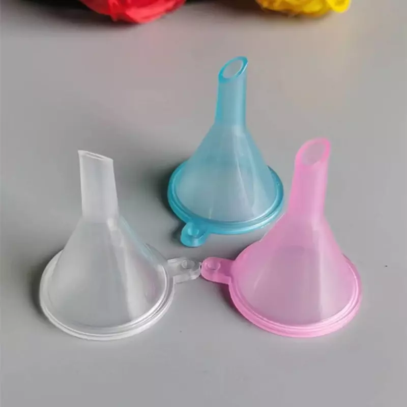 5/10PCS Mini Plastic Funnel Small Mouth Liquid Oil Funnels Kitchen Tools