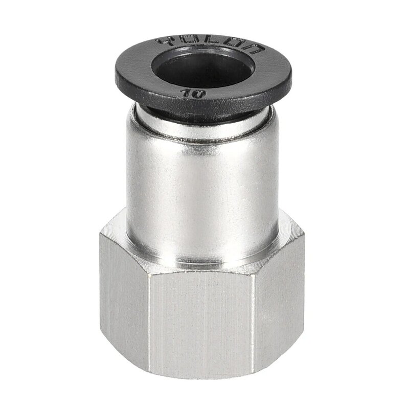 Uxcell Push-to-Connect Rohr Fitting Adapter 10mm Rohr OD x 3/8 NPT Weibliche Gerade Pneumatische Connecter Rohr Fitting