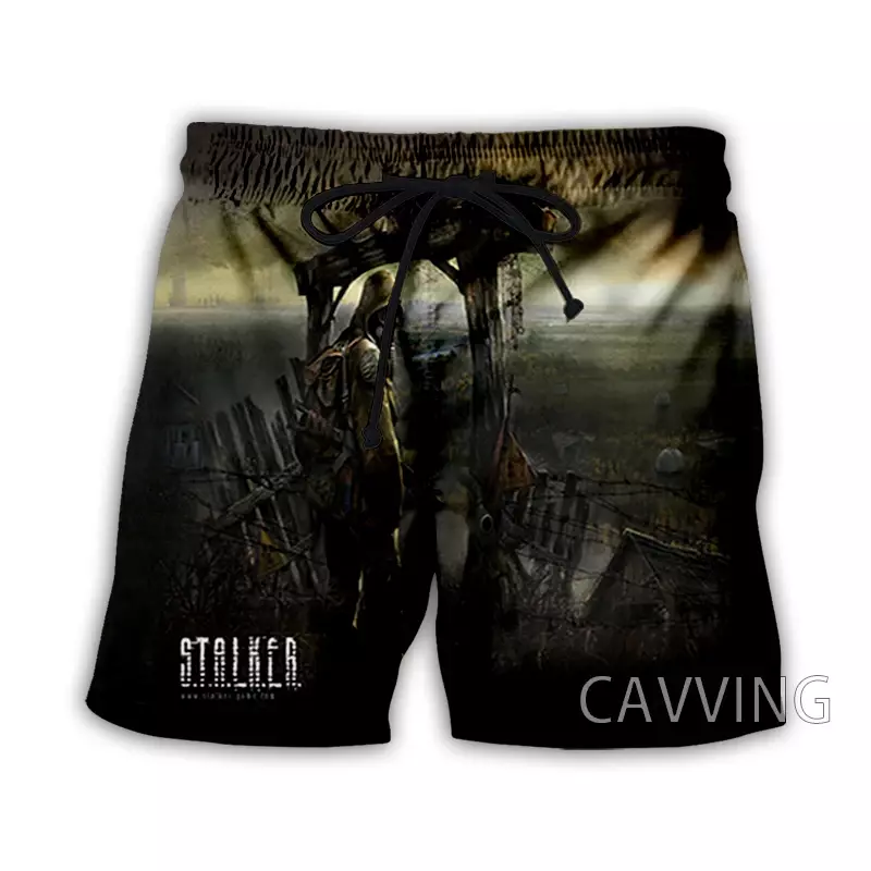 CAVVING 3D Printed  Stalker Game   Summer Beach Shorts Streetwear Quick Dry Casual Shorts Sweat Shorts for Women/men