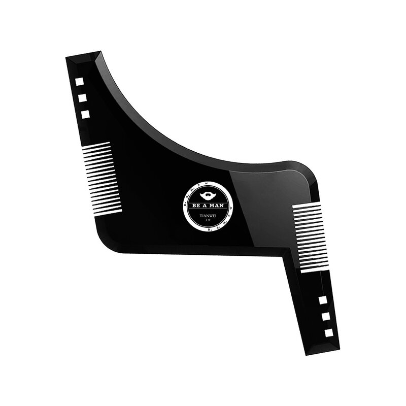 New Fashion Beard Styling Shaping Template Comb New Barber Tool simmetria rifilatura Shaper Stencil 3 colori opzionali