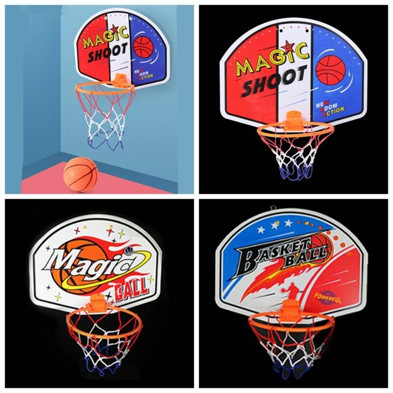 穴のないインフレータブルバスケットボールフードおもちゃ,ハンギングバックボード,調節可能なプラスチック
