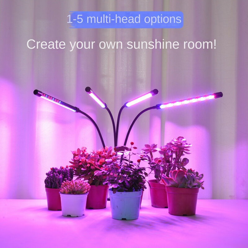 Volle geführte spektrum Wachsen Licht USB Phyto Lampe Volle Spektrum Fitolamp Mit Control Phytolamp Für Pflanzen Sämlinge Blume Hause Zelt