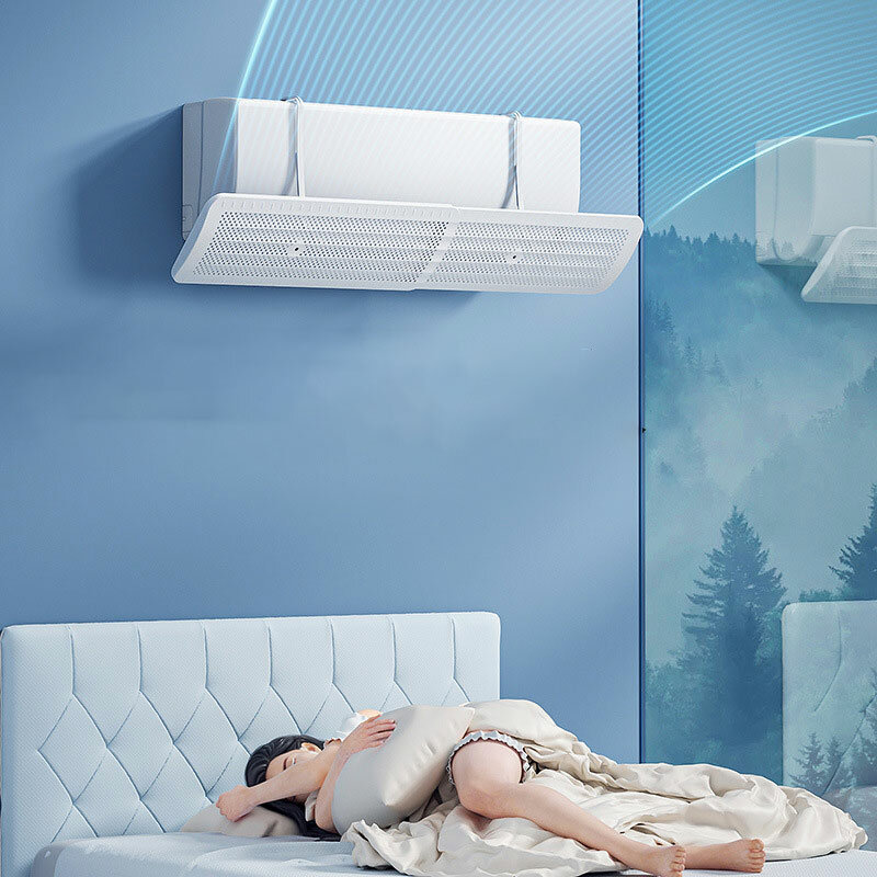 1Pc Home Airconditioner Winddeflector, Baby Anti Direct Blazen Verstelbare Luchtgeleidingskap, Uitlaat Baffle, Wind-En Stofkap