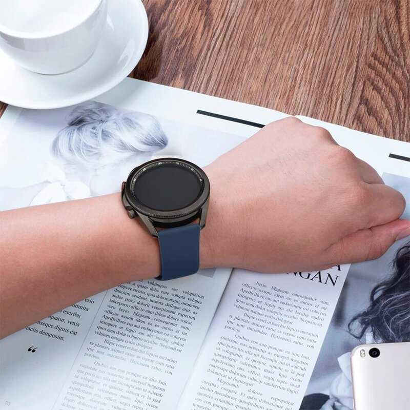 Pulseira de silicone para Samsung Galaxy Watch, 20mm, 22mm, Watch 6, 5, 4, 6 Classic, 5 Pro, 4, Active 2, Huawei Watch GT, 4 2-2e-3-3 Pro Band