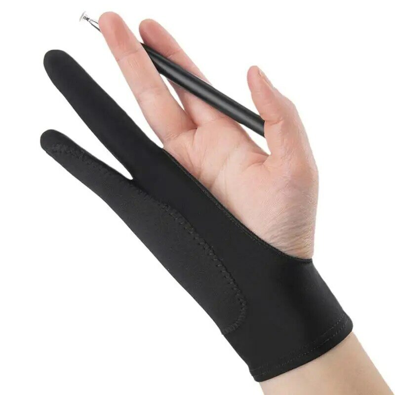 두 손가락 페인팅 장갑, 오염 방지, 오염 방지, 오른손 또는 왼손 장갑, I 패드 태블릿 터치 스크린 그리기용