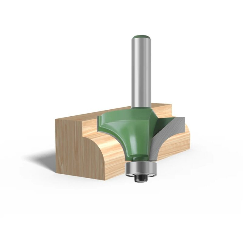 LAVIE-broca de enrutador redonda con rodamiento para madera, herramienta de carpintería, cortador de fresado de carburo de tungsteno, 8mm, MC02022, 1 unidad