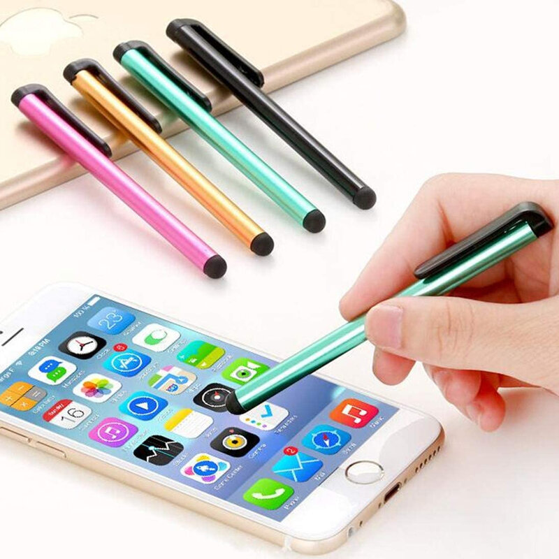 10 sztuk uniwersalny rysik przenośny wrażliwy pojemnościowy ekran dotykowy pióro rysunek ołówek dla iPhone Samsung Xiaomi Tablet PC