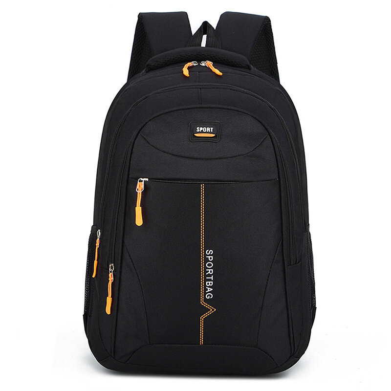 Mochila Laptop Nylon impermeável, Bagpack de ombro casual para adolescentes, mochila de viagem masculina, mochilas escolares, 14 ", 29L