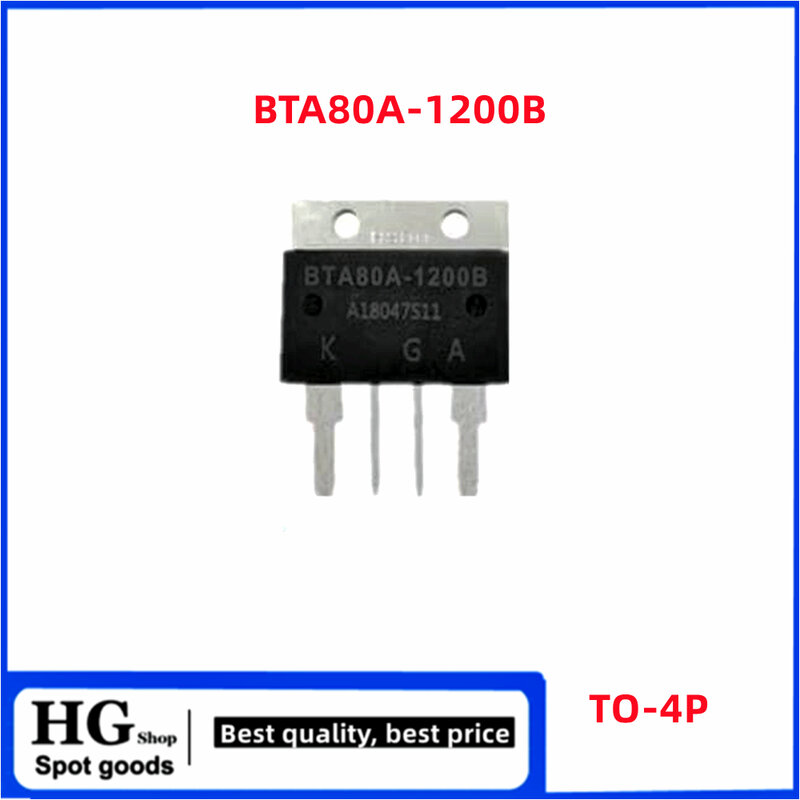 Em linha tiristor bidirecional 800v 1200v 1600v, bta100a-1600b, bta80a, 60a, 100a, 800b, 1200b, 1600b, 2 pcs/lot