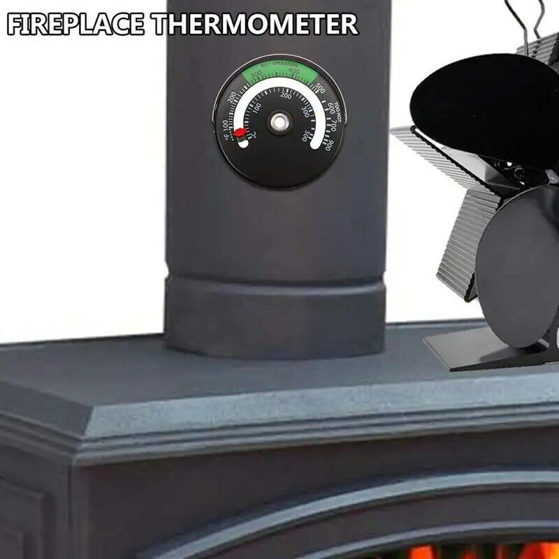 Wood Stove Thermometer Oven Stove Temperature Top Thermometer Fireplace Accessories For Stove Top And Pellet Stoves