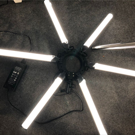 RD 슈퍼 아이즈 스타 LED 비디오 스튜디오 사진 필 라이트, 삼각대 TL-1200S 포함, 6 튜브, 신상