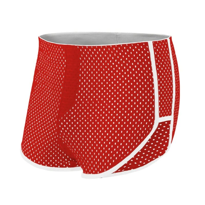 Casual Underwear Pump Man Mesh Panties Breathable Solid Color Sports Boxer Shorts And Underpants Briefs Aro Pants Boxers For Men