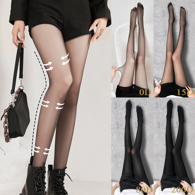 Silk Pantyhose Black Stockings Leggings Hosiery Slim Breathable See Through Anti-hook Ultra Thin Tights Колготки Женские Medias