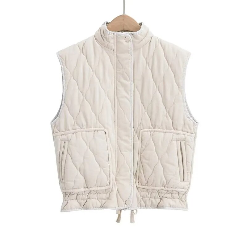 Women's Vest Jacket 2024 Autumn Winter Sleeveless Vest Woman Streetwear Warm Casual Thick Warm Waistcoat Cotton Outwear