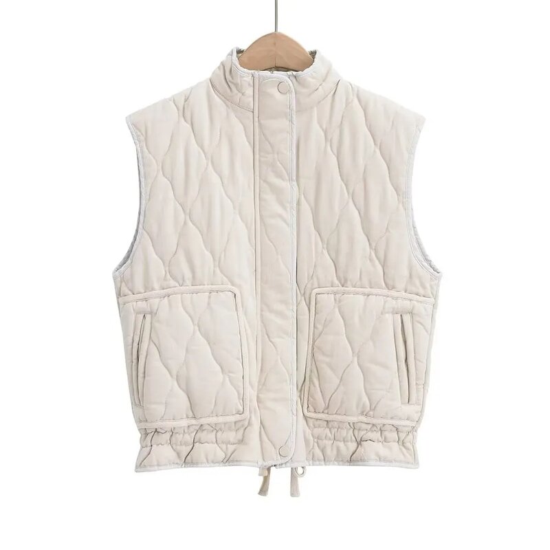 Dames Vest Jas 2024 Herfst Winter Mouwloos Vest Vrouw Streetwear Warm Casual Dik Warm Warm Vest Katoenen Uitloper