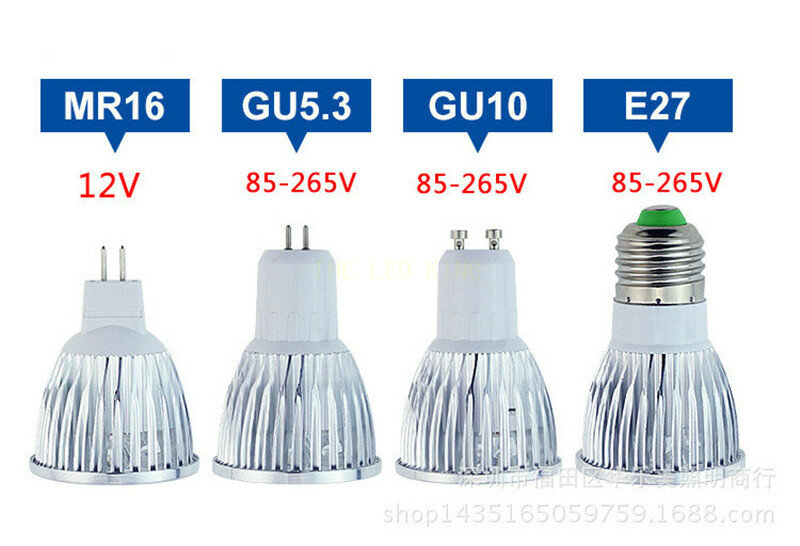High brightness gu10 led lamp 9w 12w 15w led spotlight 220V GU10 MR16 12V Led bulb light Warm /Cool White LED Ceiling light
