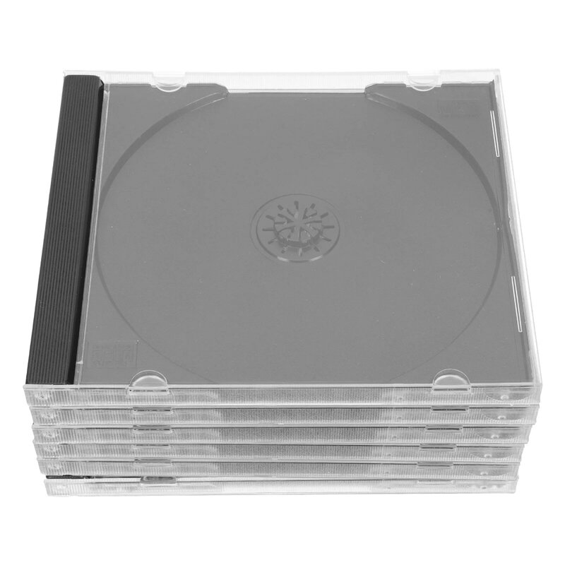 四角い空白の収納ケース,シングルジュエリーボックス,cdssシェル,透明ホルダー,ランダムスリーブ,6個
