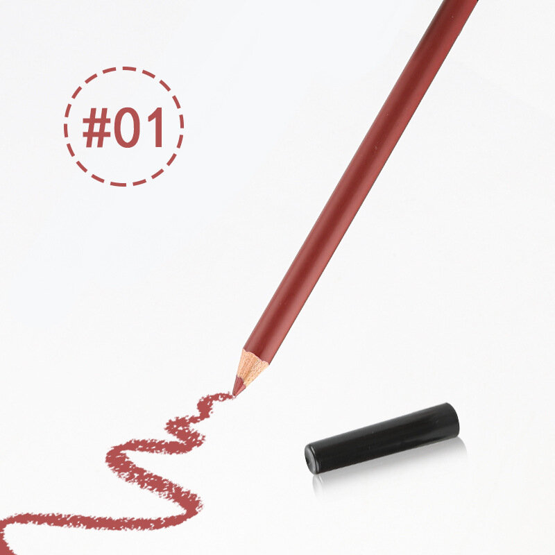12 Color Lip Liner Private Label Customized Logo Easy Makeup Bulk Wholesale Cosmetics Lipstick Pen